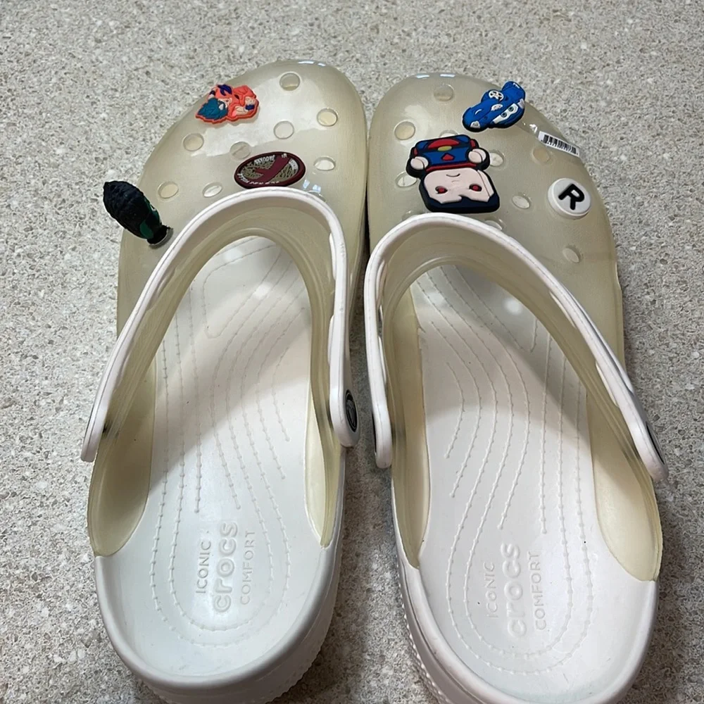 White translucent crocs - Picture 2 of 3